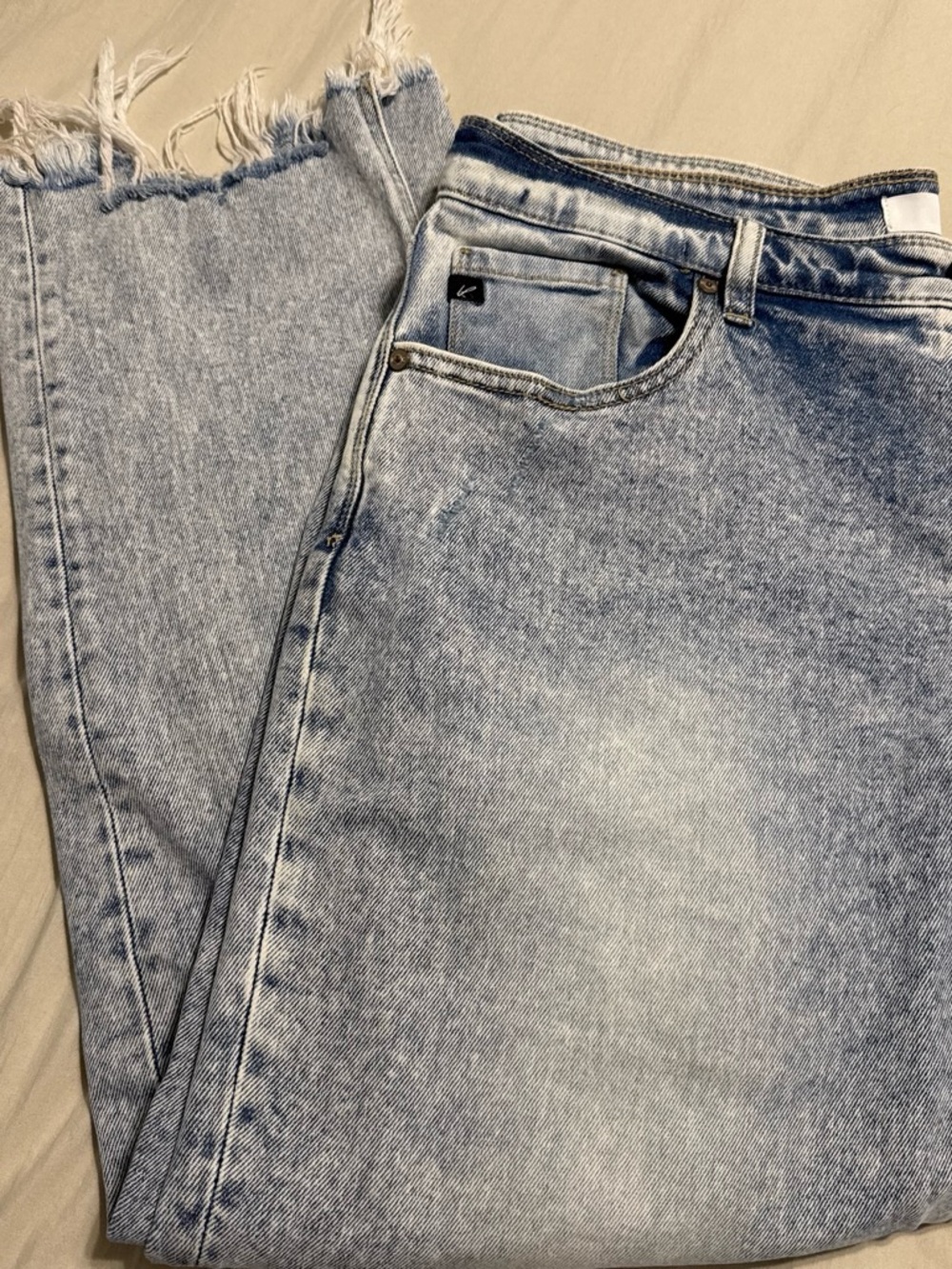 Kancan Light Acid Wash Jeans - Classic Straight Fit